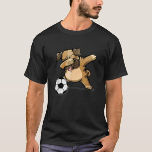 Camiseta Dabbing Pug Funny Perro Amantes del Fútbol Pug L