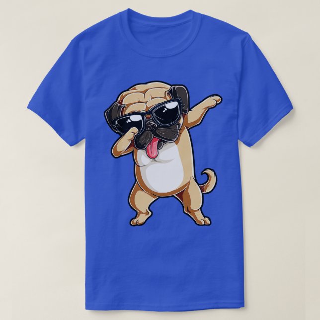 Camiseta Dabbing Pug Garcons Filma Dab Dance Dog Puppy Lo (Diseño del anverso)