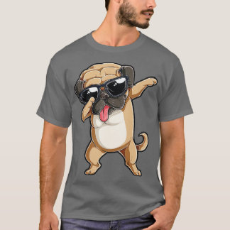Camiseta Dabbing Pug T Dog Lover Niños Chicas Dab Dance