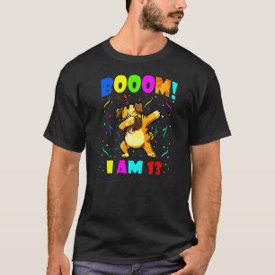 Camiseta Dabbing Pugicorn Booom Tengo 13 Años Chicos Chicas