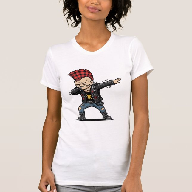 Camiseta Dabbing Punk – Frecher Cartoon Style (Anverso)