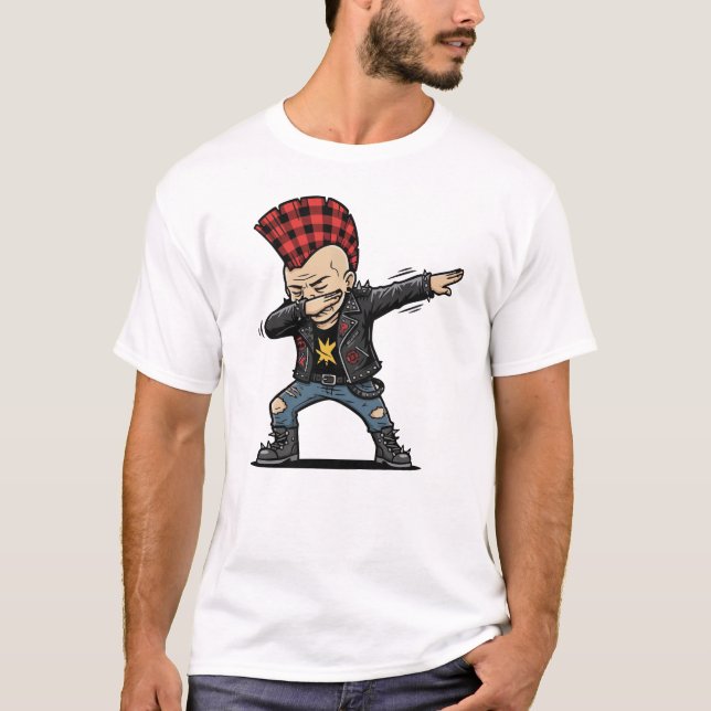 Camiseta Dabbing Punk – Frecher Cartoon Style (Anverso)