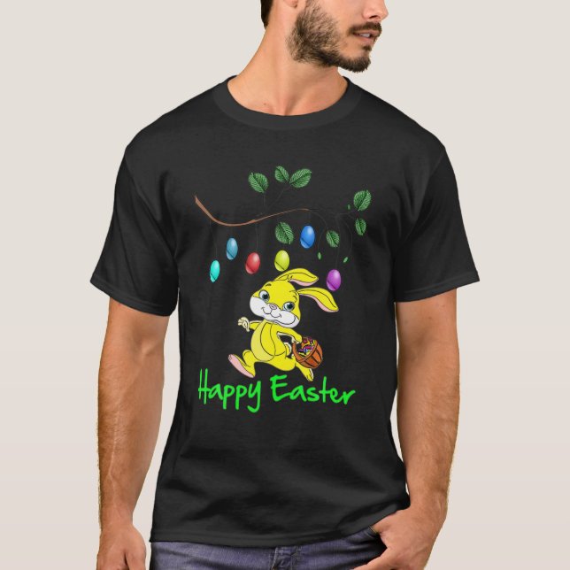 Camiseta Dabbing Rabbit Easter Day Bundy Pascua (Anverso)