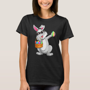Camiseta Dabbing Rabbit Easter Day Caza de huevos Dab