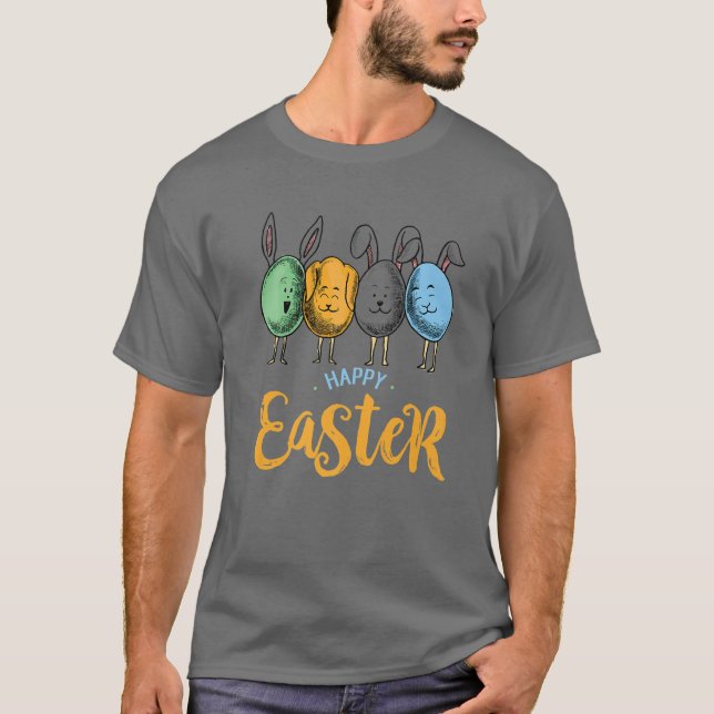 Camiseta Dabbing Rabbit Easter Day Eggs Dab Boys Girls Kids (Anverso)