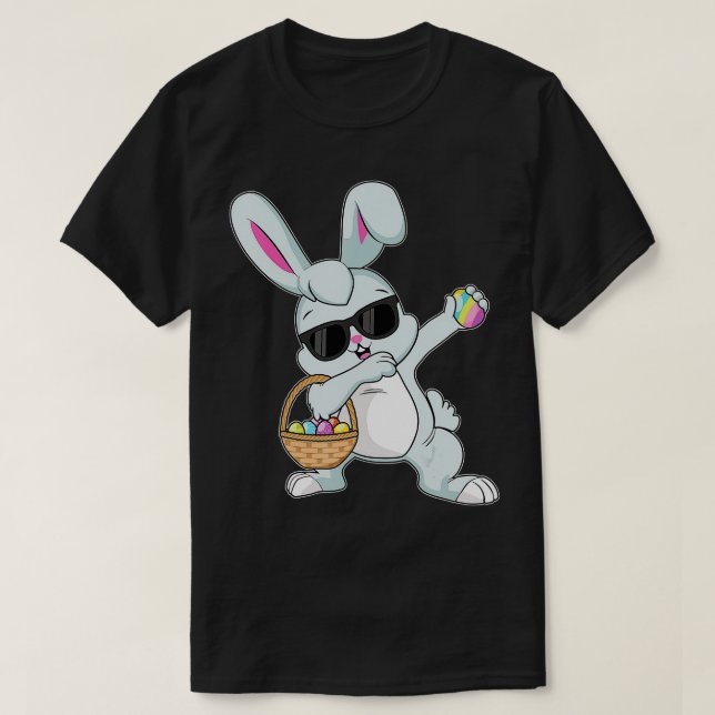 Camiseta Dabbing Rabbit Easter Day Eggys Bunny Dabbing Boys (Diseño del anverso)