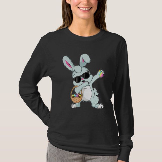 Camiseta Dabbing Rabbit Easter Day Eggys Bunny Dabbing Boys (Anverso)