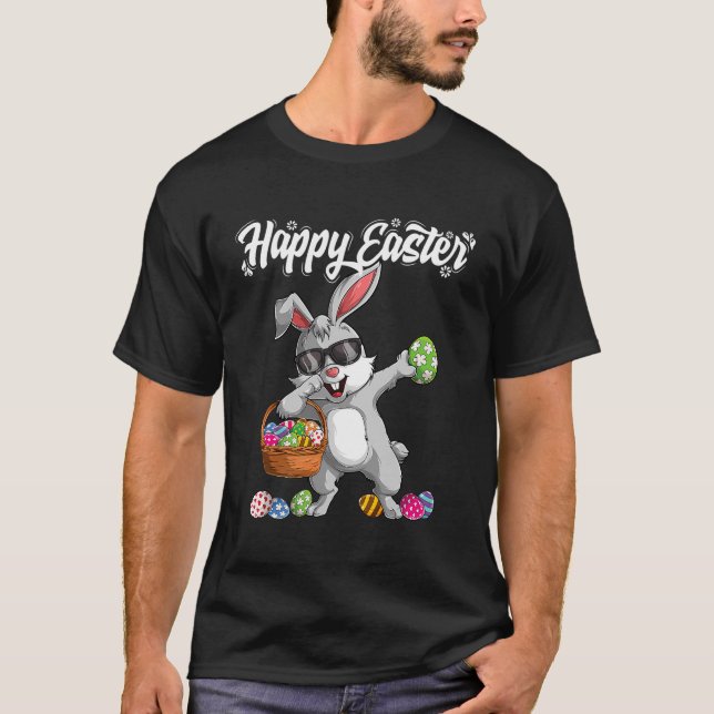Camiseta Dabbing Rabbit Easter Day Eggys Dab Bunny (Anverso)