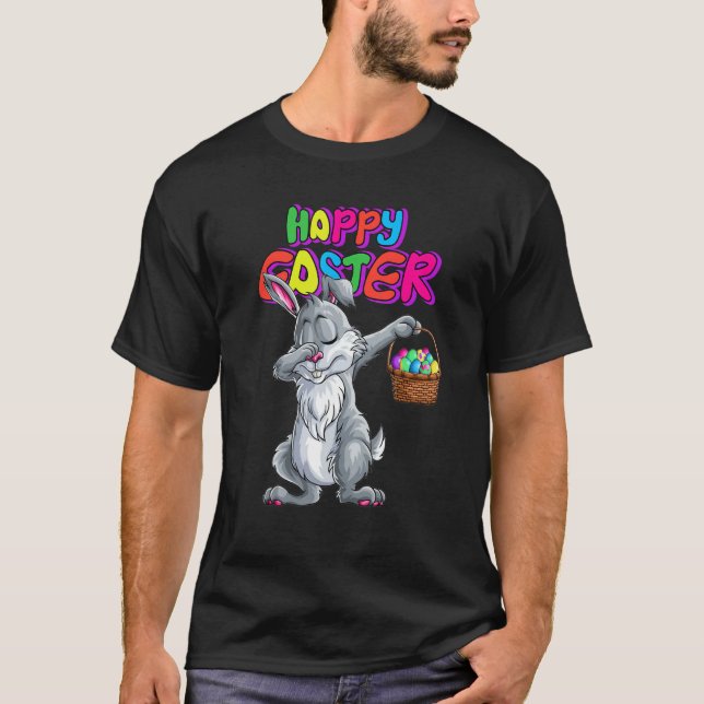 Camiseta Dabbing Rabbit Easter Day Eggys Dab Bunny Happy Ea (Anverso)
