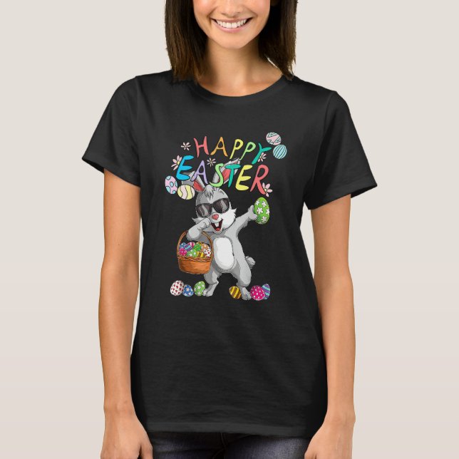 Camiseta Dabbing Rabbit Easter Day Eggys Dab Bunny Happy Ea (Anverso)