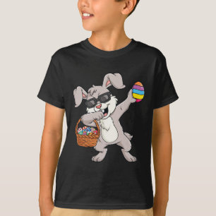Camiseta Dabbing Rabbit Easter Day Huevos divertidos niños