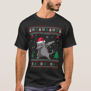 Camiseta Dabbing Ragdoll Cat Santa Hat Niños Chicas Niños C