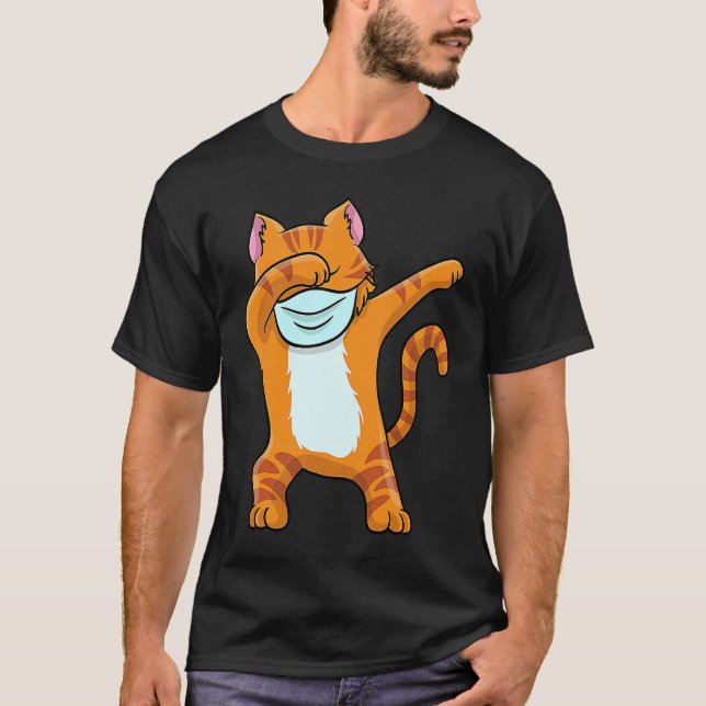 Camiseta Dabbing Red Cat T  Boys Funny Red Cat Dab (Anverso)