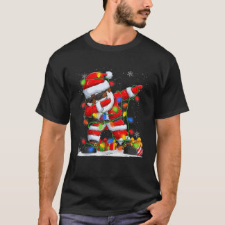 Camiseta Dabbing Santa Black African American Men Chris