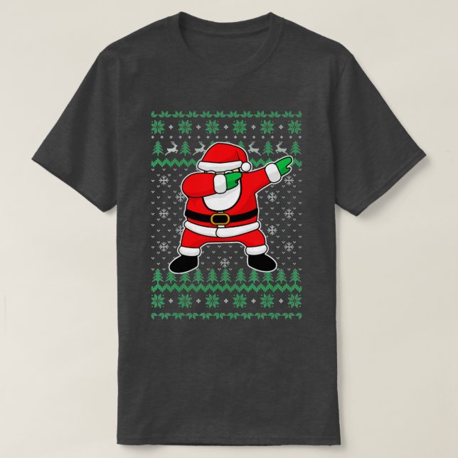 Camiseta Dabbing Santa Claus Christmas Holidays Dab gigapix (Diseño del anverso)