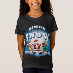 Camiseta Dabbing Santa Claus Elf Navidades de renos