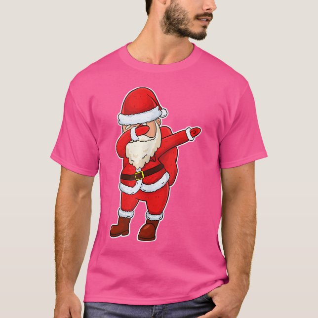 Camiseta Dabbing Santa Claus Funny Navidades Dab Gift Hip H (Anverso)
