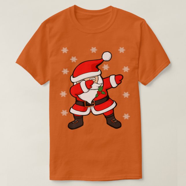 Camiseta Dabbing Santa Claus Funny Navidades Premium (Diseño del anverso)