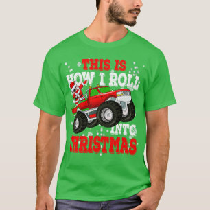 Camiseta Dabbing Santa Claus Monster Truck Niños Navidades