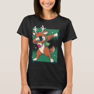 Camiseta Dabbing Santa Claus Navidades reno Rudolph Dab
