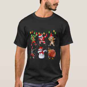 Camiseta Dabbing Santa Claus Turcos amigos de perros divert