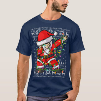 Camiseta Dabbing Santa Claus Xmas enciende feas Santa Navid