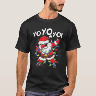 Camiseta Dabbing Santa Claus Yo Yo Yo Yo Un divertido árbol