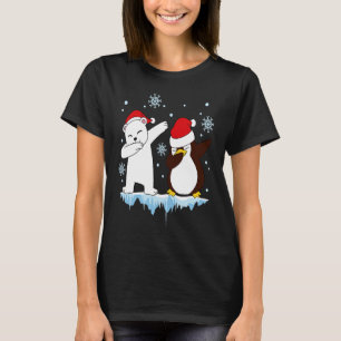 Camiseta Dabbing Santa Elf Graphic Polarbear y Penguin Da
