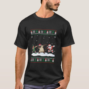 Camiseta Dabbing Santa Elf Siamese Cat Chicas Niños Chris