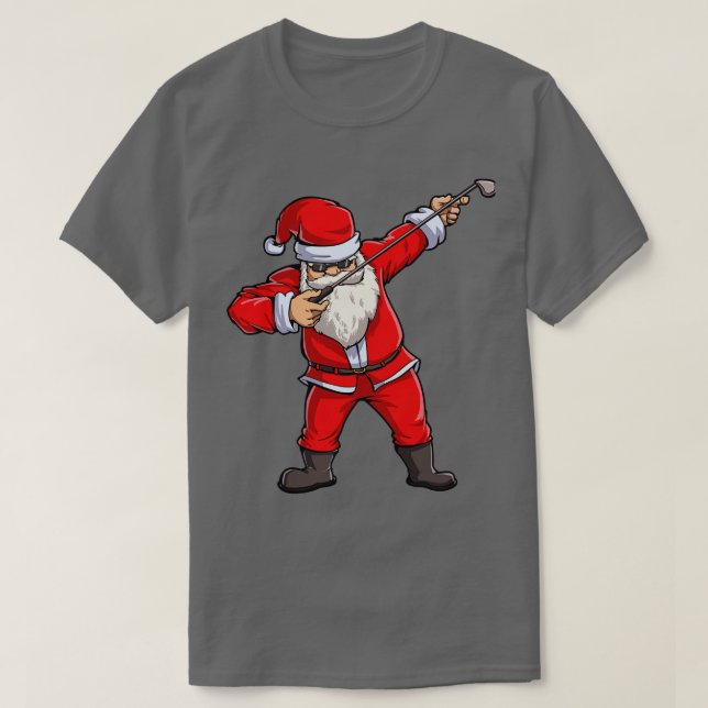 Camiseta Dabbing Santa Golf Christmas Club Hat Ball Sport G (Diseño del anverso)