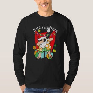 Camiseta Dabbing Santa Mele Kalikimaka Feliz Navidad Hawa