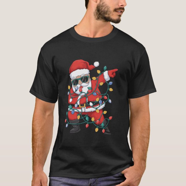 Camiseta Dabbing Santa Merry Christmas Funny Santa Christma (Anverso)