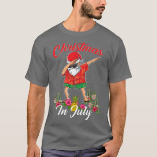 Camiseta Dabbing Santa Navidades en julio Boys Hawai