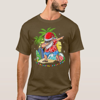 Camiseta Dabbing Santa Navidades en julio Boys Hawai