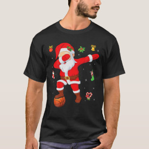 Camiseta Dabbing Santa Playing Basketball Christmas Merry X