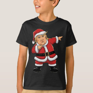Camiseta Dabbing Santa Trump Chicas luz niños niños Ch