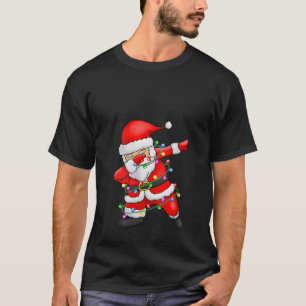 Camiseta Dabbing Santa Xmas Luces Regalos Niños Chicas Chic