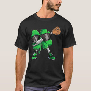 Camiseta Dabbing Shamrock Baseball Shirt, St Patricks Day M