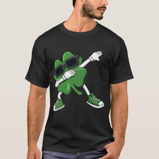 Camiseta Dabbing Shamrock St Patrick_s Day Chicas de niños