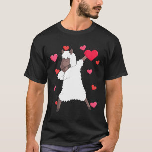 Camiseta Dabbing Sheep El día de San Valentín Love Heart Da