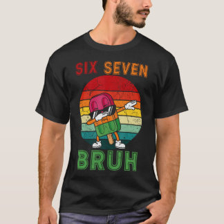 Camiseta Dabbing Six Seven Bruh Paletas de Verano 6 7 Meme