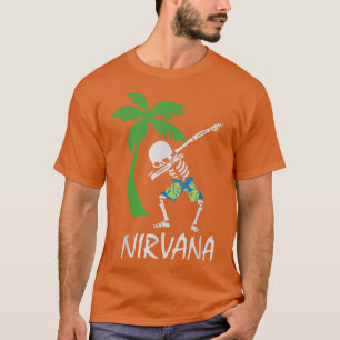 Camiseta Dabbing skeleton beach nirvana 