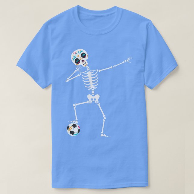 Camiseta Dabbing Skeleton halloween calabaza t  (Diseño del anverso)