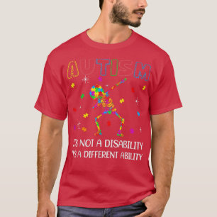 Camiseta Dabbing Skeleton No Una Conciencia Sobre El Autism