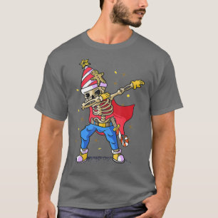 Camiseta Dabbing Skeleton Pirate Halloween Funny Dab Party