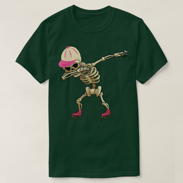 Camiseta Dabbing Skeleton Roller Skate Skeleton Skeleton Sk (Diseño del anverso)