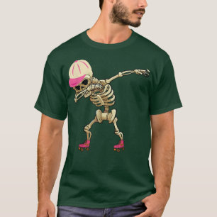 Camiseta Dabbing Skeleton Roller Skate Skeleton Skeleton Sk