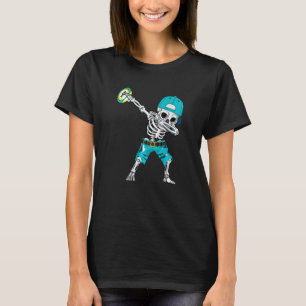 Camiseta Dabbing Skeleton Rugby Skull Halloween