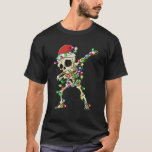 Camiseta Dabbing Skeleton Santa Christmas Tree Encendió Nav<br><div class="desc">El esqueleto de Dabbing Santa Christmas Enfoca a los niños de Dab</div>