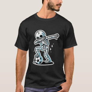 Camiseta Dabbing Skeleton Soccer Spooky Season Boason Boys 